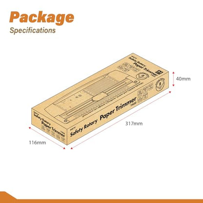 12" Portable Paper Cutter with Safety Guard for Precise Trimming of A4 Paper, cardstock & Photos. Ideal for Scrapbooking & Invitations. (Orange) - style: Dual-track Sliding Paper Cutter