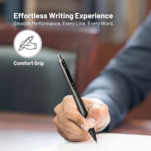 Everyman Gunmetal Grafton Full Click Refillable 0.7mm Gel Ink Pen | Sleek Anodized Aluminum EDC Pen with Deep Grooved Grip | Smooth Writing Pocket Pen for Office, Travel, Gifting & Daily Use - color: Gunmetal, style: Full Click