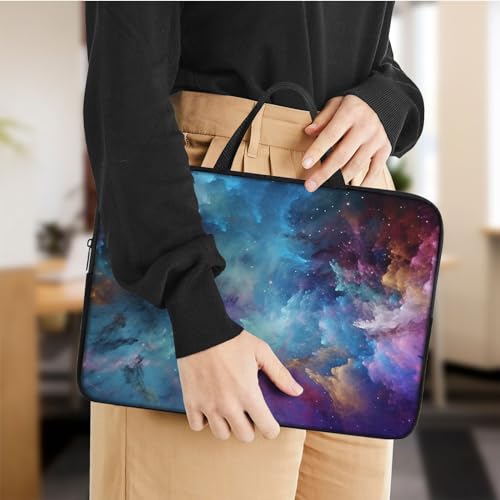 Laptop Sleeve Bag with Handle Computer Protective Soft Cover Case for 14 Inch 13 Inch Laptop,Colorful Art - color: Colorful Art