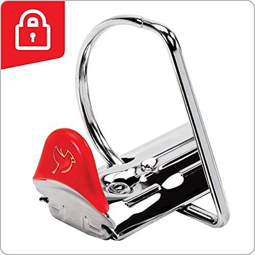 Cardinal 3 Ring Binder, 1 Inch Heavy Duty XtraLife Binder, Locking Slant-D Rings, Crack-Resistant Cover & Spine, ClearVue Covers, Holds 270 Sheets, PVC-Free, White (26300CB) - color: White, size: 1-Inch