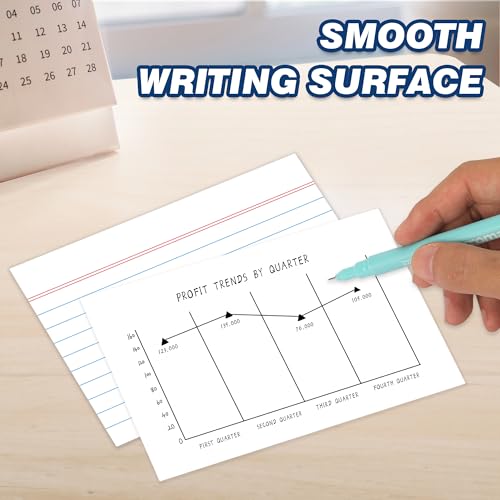 Chell White Color Ruled Index Cards 3x5 Heavyweight, 200 Count | 65 lb. Cover Weight, Ruled Front and Blank Back, Easy Writing, Not Easy to Penetrate Ink - color: White, size: 3"x5"