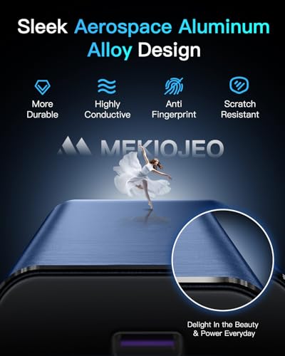 12 Ports Aluminum Alloy 380W Charging Station Fast USB C Charger Block | 65W Laptop GaN Charger for MacBook Pro/Air/iPad Pro/iPhone (Blue) - color: Blue