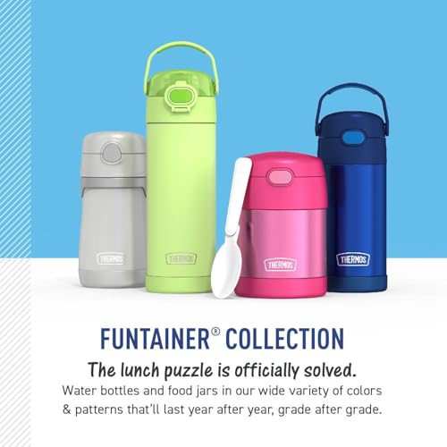 THERMOS Vacuum Insulated Stainless Steel 10oz Straw Bottle, PAW PATROL BOY - color: PAW PATROL BOY, size: 10 Ounces