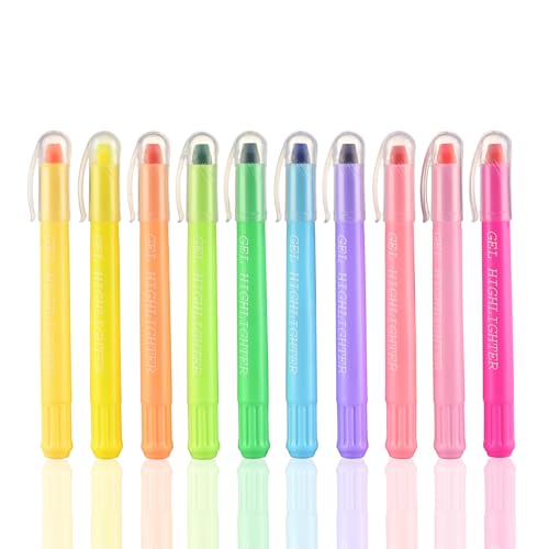konket- Bible Highlighters No Bleed, Gel Highlighters, Bible Markers for Nurse Study Journaling Supplies Pack of 10