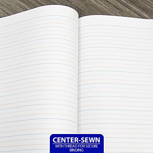BAZIC PRODUCTS Primary Composition Notebook, Grades K-2, Marble, 100 Ct | 100 sheets (200 pages), 9.75 x 7.5 in, dashed mid-line primary ruling, Center-sewn - size: 1-Pack