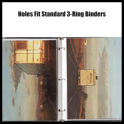 200 Pack Clear Sheet Protectors for 3 Ring Binder, Polypropylene Acid-Free Material, 8.5 x 11 Inch Letter Size, Protector of Your Documents