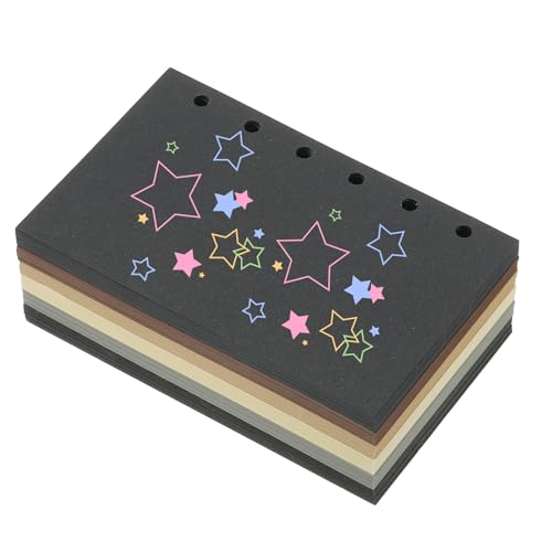 PATIKIL Colored Loose Leaf Paper, 5" x 3.2"(A7) 300 Sheets 6 Holes Punched 150GSM Blank Binder Refill Paper Supplies for Office Note Taking Teacher Planner Journal Notebook, Classic Colors - color: Classic Colors, size: 5" x 3.2"