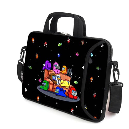 13.3" laptop bag adjustable shoulder strap with handle accessory pocket fits 11.6" 12" 12.1" 13" 13.3" Laptops (CSJQR-1) - color: Csjqr-1