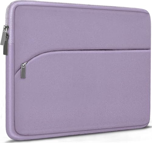 Laptop Sleeve 14 inch, Slim Portable Monitor Protective Cover with Front Pocket, Traveling Carrying Laptop Case Compatible for MacBook Air/Pro, HP, Dell, Lenovo, Acer, Lavender - color: Lavender, size: 14 inch