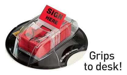 Post-it Message Flags, Sign and Date 1 x 1.7 in, Red, 1 Dispenser | Removable Page Markers to Mark Tax, Real Estate, and Legal Documents