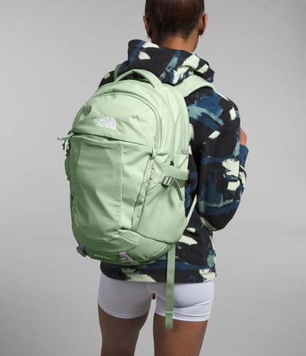 The North Face Women's Recon Everyday Laptop Backpack - Commuter Travel Bag, 18" Laptop Sleeve, Water-Repellent, Misty Sage Dark Heather/Meld Grey-NPF, One Size - color: Misty Sage Dark Heather/Meld Grey-npf