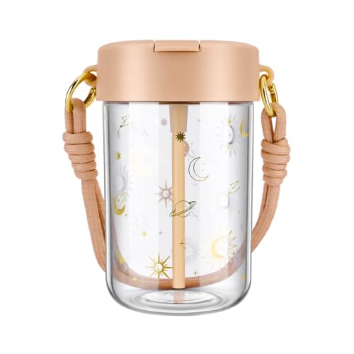 TOPBADE 16oz Tritan Kids Water Bottles - Kids Water Bottle with Straw for School, Sports, Daycare - Leakproof Boys Water Bottle Dishwasher Safe, BPA Free - color: Twinkle Sky