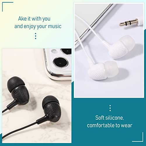 Macarrie 20 Pack Earbuds Bulk 3.5 mm in-Ear Earphones Wired Earphones Without Mic Headphones for Adults Gifts(Multicolor) - color: Multicolor