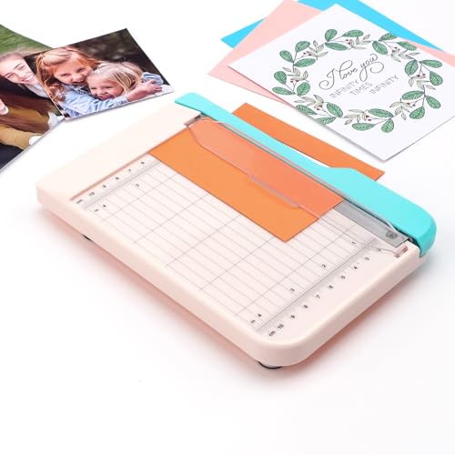Guillotine Paper Trimmer, Mini Guillotine Paper Cutter, 6 inch Cut Length Accurate Trimming Guillotine Cutter for Coupons Paper Crafts Photos Cards Scrapbooking Office Home Supplies - color: S: 4.25" X 6"
