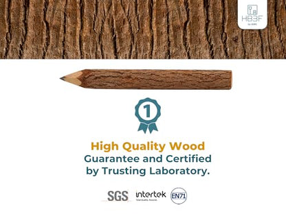 BSIRI Black 3 Inch Wood of 12 in Pack Tree Bark Pencil Favors in Wooden Rustic Twig Pencils Unique Camping Gifts Decorations Party Supplies Novelty Gifts Natural Kid - style: 3 Inch long