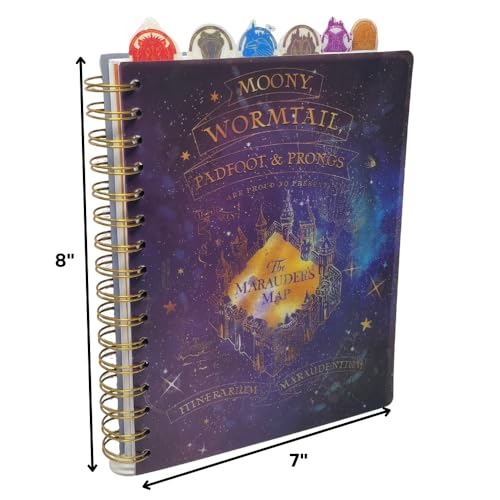 Harry Potter Marauder’s Map Writing Notebook & Tab Journal for Kids, Teens or Adults - style: Harry Potter Marauder’s Map