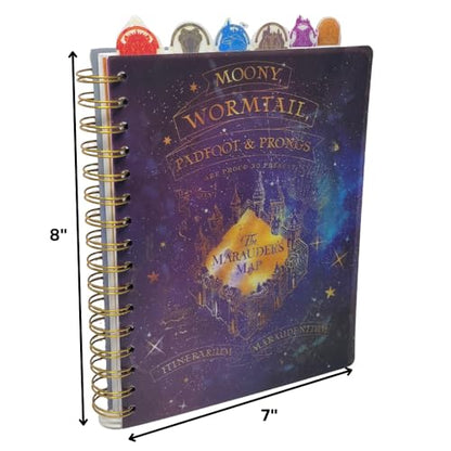 Harry Potter Marauder’s Map Writing Notebook & Tab Journal for Kids, Teens or Adults - style: Harry Potter Marauder’s Map
