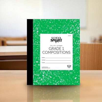 School Smart - 85298 Skip-A-Line Composition Book - Grade 1 - 9 3/4 x 7 3/4 - Green - 50 Sheets - 100 Pages - size: 50 Sheets/100 Pages - Grade 1