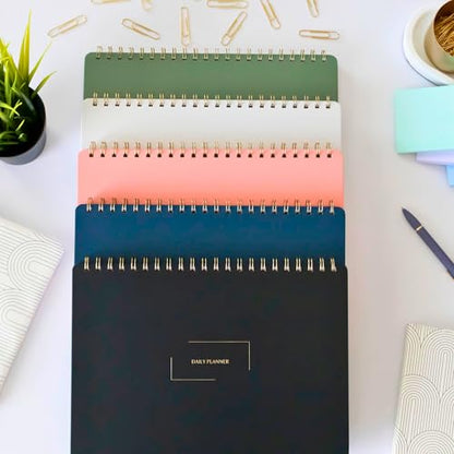 Undated Weekly Schedule | Business Planner | 8.25” x 11.75” ADHD Organizer | Premium Multi-Layout Schedule | Evergreen | Landscape Layout - color: Evergreen, size: Weekly Schedule - Landscape