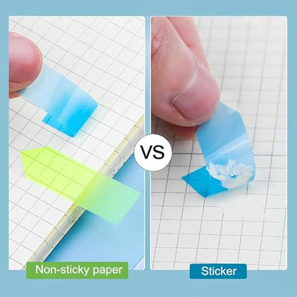 Ericter Arrow Sticky Tabs 1200 PCS, Book Annotation Tabs Writable, Translucent Sticky Notes, Page Flags & Sticky Bookmarks, Repositionable Arrow Flags Tabs for Books, Study, Office Supplies - color: Neutral Tone, size: 1200