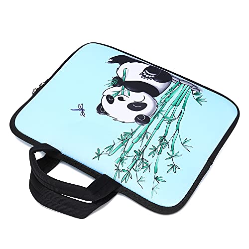 11 11.6 12 12.1 12.5 inch Laptop Carrying Bag Chromebook Case Notebook Ultrabook Bag Tablet Cover Neoprene Sleeve Fit Apple MacBook Air Samsung Acer HP DELL Lenovo Asus (Cute Panda) - color: Cute Panda