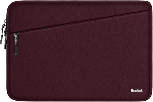 Laptop Case 14 inch, Traveling Water Resistant Laptop Sleeve with Pocket, Shockproof Protective Carrying Notebook Cover Compatible for 14 Inch MacBook Air/Pro, HP, Lenovo, Dell, ASUS, Wine Red - color: Wine Red, size: 14 Inch
