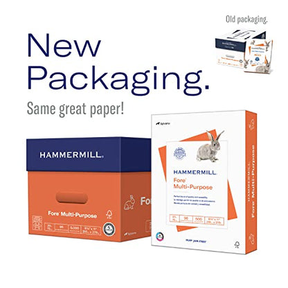 Hammermill Printer Paper, Fore Multipurpose 24 lb Copy Paper, 8.5 x 11 - 10 Ream (5,000 Sheets) - 96 Bright, Made in the USA - size: 10 Ream | 5000 Sheets, style: Letter (8.5x11)