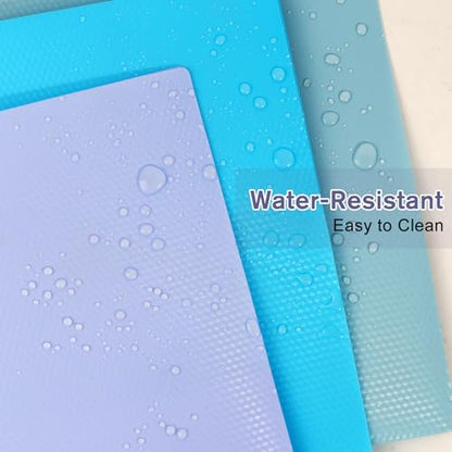 6-Pack Plastic andPockets and Prongs,2-Pocket and3 Fasteners, Pastel Folders Holds 8-1/2" x 11" Paper for School/Office/Home, Purple - color: Light Purple, size: 6-Pack