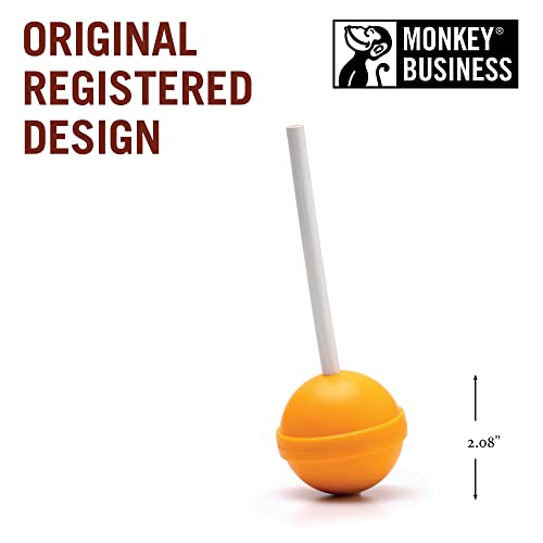 Monkey Business Lollypop Pencil Sharpener for Kids, Cute Pencil Sharpener for Girls and Boys, Student Stationery Supplies, Birthday Gift (Yellow) - style: Lollypop - Yellow