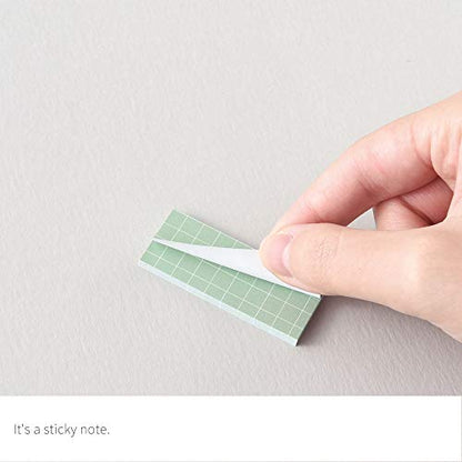 Monolike Color Palette Sticky Grid 500 C Set 4p - Self-Adhesive Memo Pad 30 Sheets - color: Grid 500 C