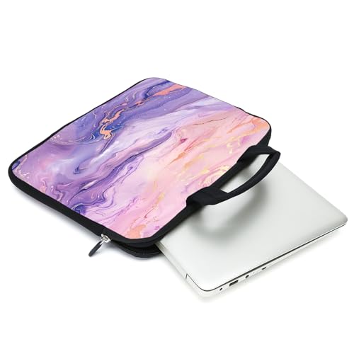 Laptop Sleeve Case 11.6" 12.1 Inch Neoprene Laptop Sleeve/Notebook Computer Case/Chromebook Case/Carrying Bag (Pink Purple) - color: Pink Purple