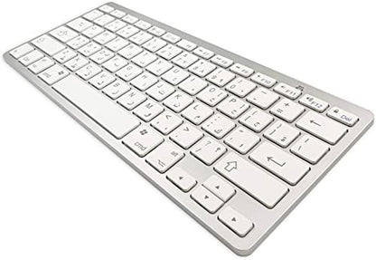 Wireless Arabic Keyboard, Minority Language Ultra Thin Lightweight Silent Bluetooth Keyboards for Laptop/PC/Tablet/Desktop/Smart TV (Arabic) - style: Arabic