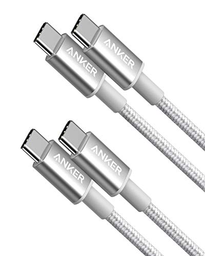 Anker USB C to USB C Cable, Type-C 60W Fast Charging Cable (3.3 FT, 2Pack) for iPhone 17 Series, iPad mini 6 and More (Silver) - color: Silver, size: 3.3FT*2