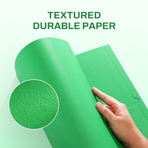 SUNEE 2 Pocket Folders with Prongs (25 Pack, Green), Paper Folders with 2 Pockets and 3 Prongs Fit Letter Size Paper, Folders with Prongs for School Office Home Business - color: Green