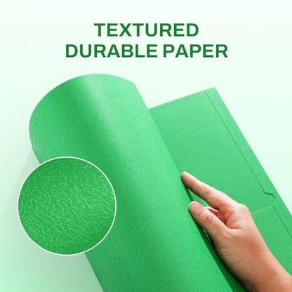 SUNEE 2 Pocket Folders with Prongs (25 Pack, Green), Paper Folders with 2 Pockets and 3 Prongs Fit Letter Size Paper, Folders with Prongs for School Office Home Business - color: Green