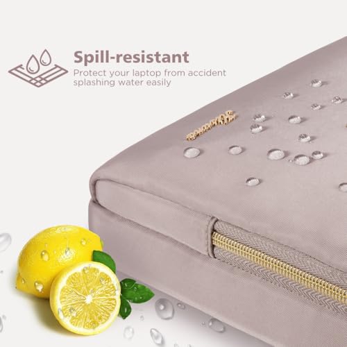 KIZUNA Laptop Bag 15.6 Inch Computer Shoulder Case Sleeve Briefcase For MacBook Air 15 M2/MacBook Pro 16 M3-M1/16 Lenovo Legion Slim 5i Gen 8/Legion Pro 5/Gaming 3i/Slim 3i/IdeaPad 3i/HP,Khaki