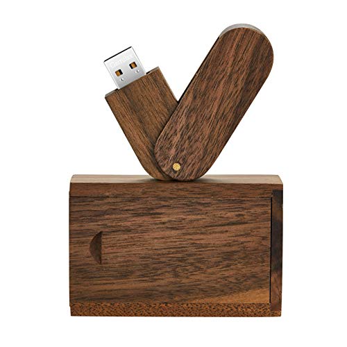 USB Flash Drive, Wooden 8GB / 16GB / 32GB USB2.0 USB Memory Stick Date Storage Pendrive Thumb Drive(64GB, Walnut Wood) - color: Walnut Wood, size: 64GB