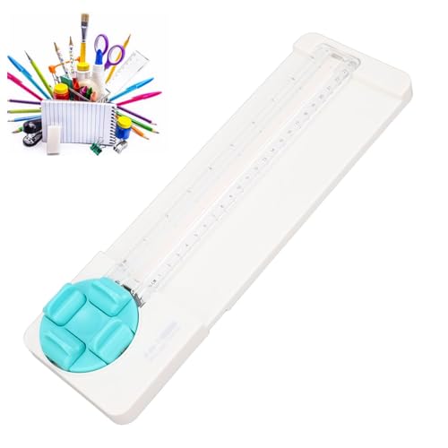 Paper Cutter Portable Paper Trimmer Cutter 4 in 1 Paper Trimmer Scrapbooking Tool Paper Trimmer with 45 to 90 Degree Angle Measuring (Green) - color: Green