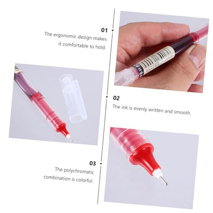 UPKOCH Quick-drying Gel Pens for Students 0.5mm Fine Point Ink Pens 9pcs Black Red Blue for School Exams and Office Use
