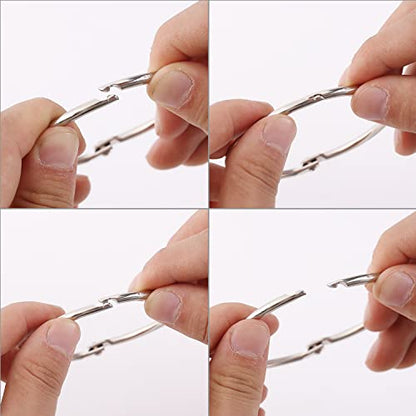 Mr. Pen- Loose Leaf Binder Book Rings, 3 Inch, 10 Pack | Metal Binder Rings for Index Cards, Flash Cards, Notebooks, Scrapbook, Keychains, School, Home, Office, Silver - color: Silver, size: 3", 10 Pack