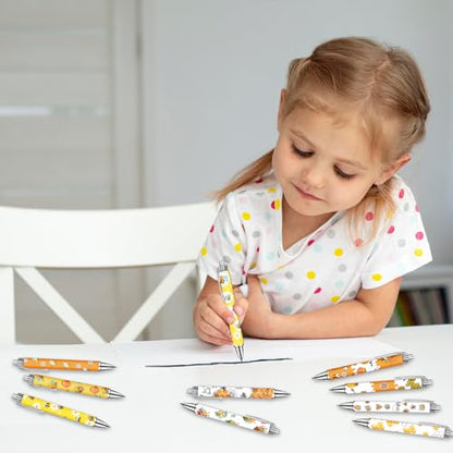 Idealmuzik Bee Pens Set – Cute Yellow & White Bumblebee-Themed Gel Pens for Teens, and Adults – Fun Bee Stationery for School, Office, Journaling, and Gift Giving, 10 Pack - style: Bee