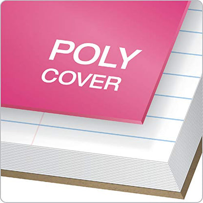 Oxford 5 Subject Notebook, Journal, 11 x 9 Inch, Assorted Covers, 200 Sheets, College Ruled, Perforated Spiral Notebook, Durable Poly Cover (10588) (Pack of 8) - size: (Pack of 8)