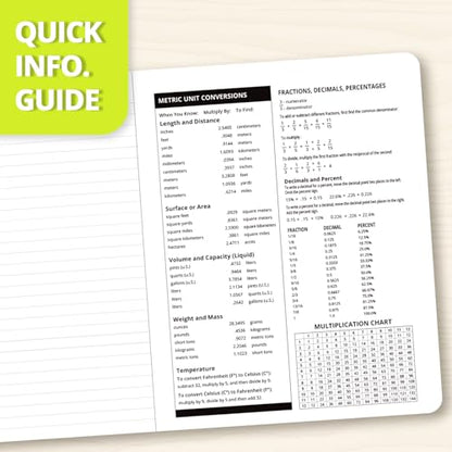 ONAVIA Composition Notebook College Ruled 6 Pack, 200 Pages (100 Sheets), 9-3/4 x 7-1/2, Marble Composition Books Bulk, Notebooks for School, Work, Office, Durable Comp Book, School Supplies, Green | 100 ct, 9.75 x 7.5 in, Durable Comp Book, School Notebo