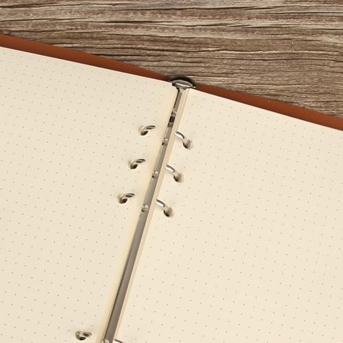 A5 6 Hole Cornell Refill Paper College Ruled 160 Sheets 320 Pages | Thick horizontal lined paper, no ink bleed through, designed for Cornell note taking system - style: Dotted Paper