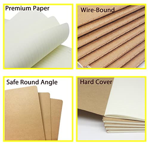 zmybcpack 12 Pack 8.5x11 inch Large Lined Notebook Journals Bulk, 32 sheets / 64 Pages, Sketchbook Composition Notebook Journals Subject Notebooks Planner for College Students Office - size: 8.5 x 11"(12pack line)