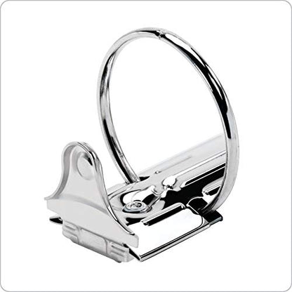 Cardinal 3 Ring Binder,Durable 2 Inch Performer ClearVue Binder, Round Rings, 475-Sheet Capacity, Customizable ClearVue Covers, PVC-Free, Black (67425) - color: Black, size: 2-Inch