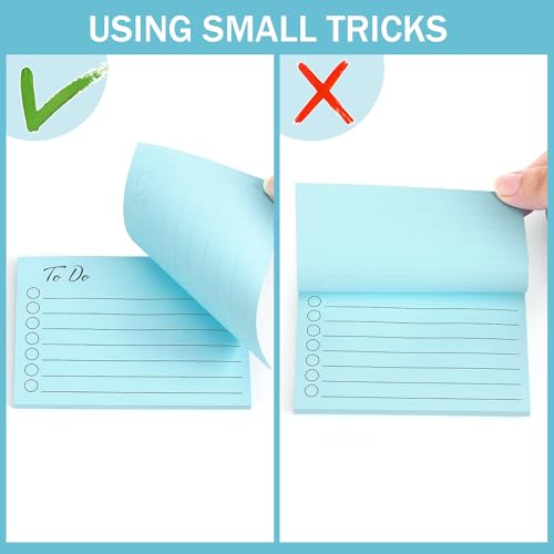 Eastern Wolf 9 Pads to Do Lined Sticky Notes, 9 Bright Multi Colors Self-Stick Note Pads, 3x4 Inch with Line Adhesive Memo Sticky Notes Notepad, 50 Sheet/Pad