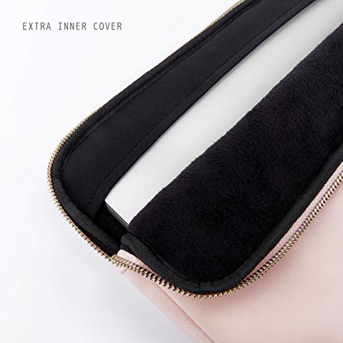 Comfyable Laptop Sleeve 13 Inch 14 Inch Compatible with MacBook Air M5 2026 & MacBook Pro M5 Pro/Max 2026, 13" MacBook Neo, Water-Resistant Laptop Case, Pink & Black