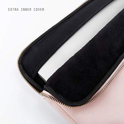 Comfyable Laptop Sleeve 13 Inch 14 Inch Compatible with MacBook Air M5 2026 & MacBook Pro M5 Pro/Max 2026, 13" MacBook Neo, Water-Resistant Laptop Case, Pink & Black