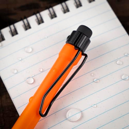 Rite in the Rain Weatherproof Mechanical Twist Pencil, Orange Barrel, 0.9mm Black Lead, 3 Pack (No. OR9-3) - color: Orange